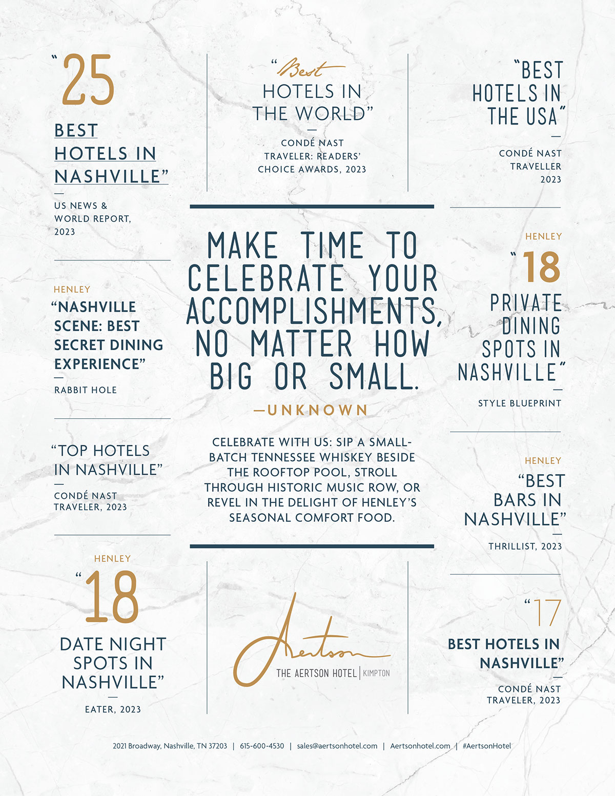 Aertson's Accolades